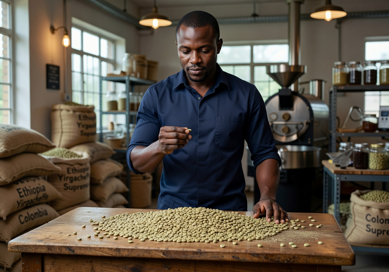 Daniel Osei, co-founder and sourcing director at Velour Coffee Roasters