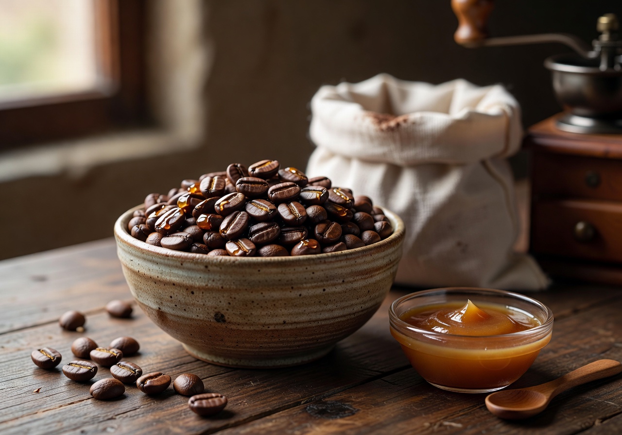Guatemala Antigua honey process coffee with rich toffee notes from Velour Coffee Roasters