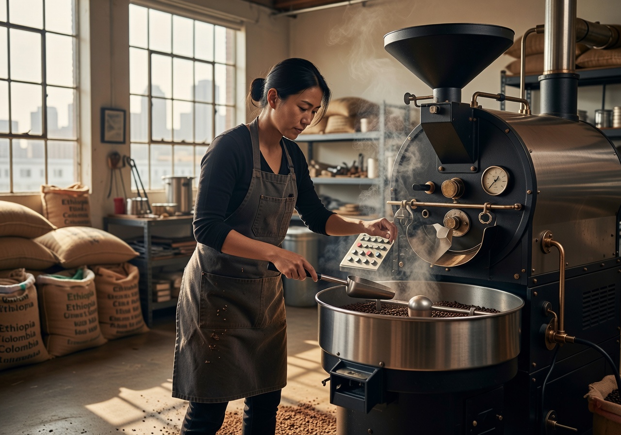 Maya Chen, co-founder and head roaster at Velour Coffee Roasters San Francisco